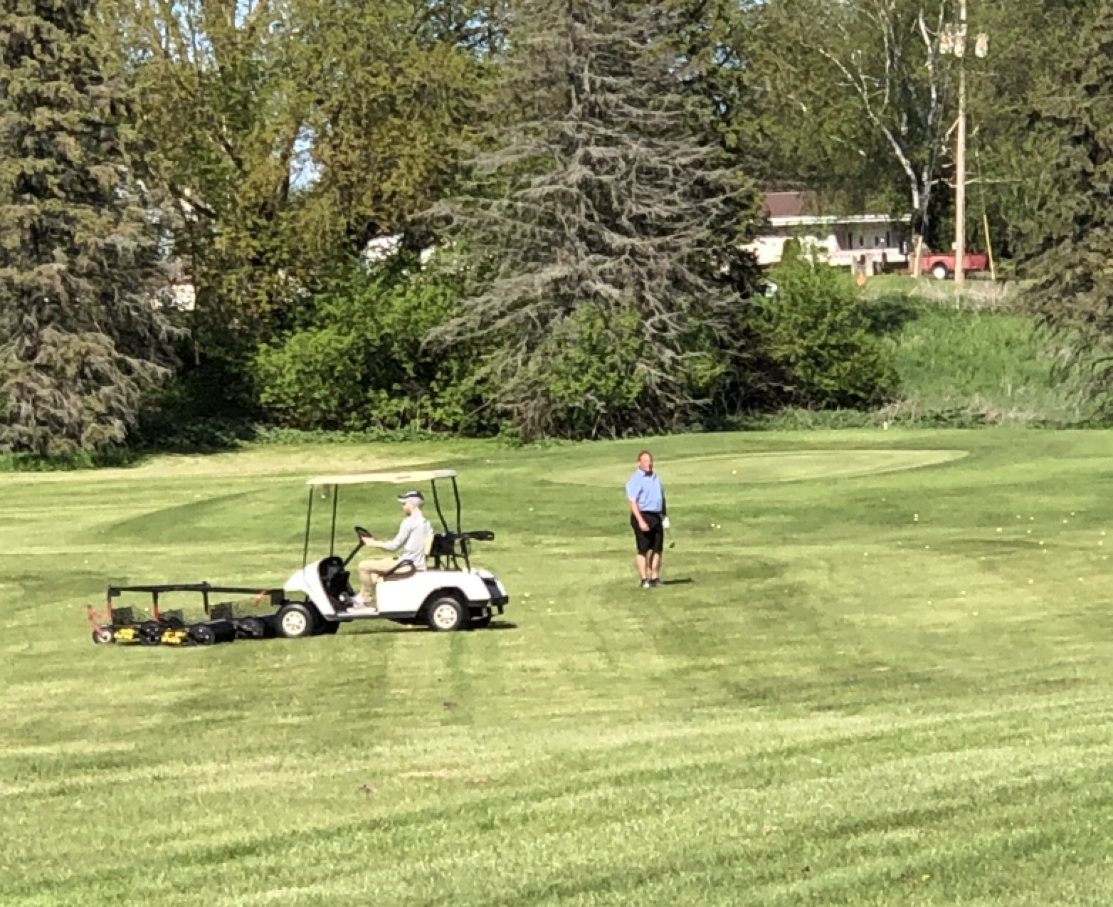 Bob on the driving range during the beginning of Where's Bobbo